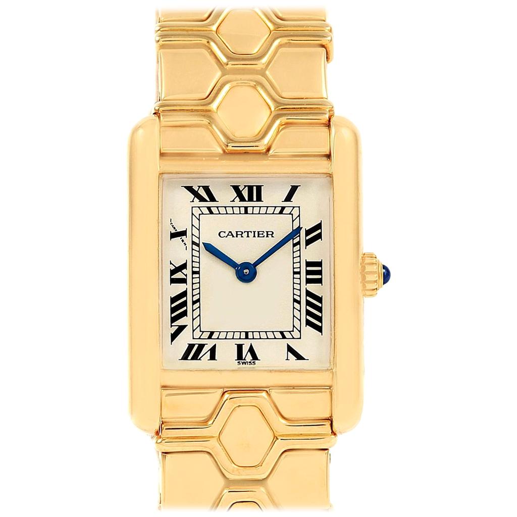 Cartier Tank Classic Paris 18 Karat Yellow Gold Ladies Watch