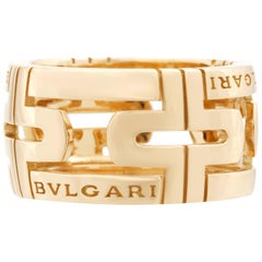 Bvlgari 18 Karat Yellow Gold Parentesi Ring