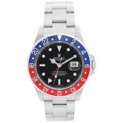 Rolex GMT-Master II Stainless Steel Men's Watch 16710 Red/Blue Bezel Insert