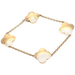 Vintage Van Cleef & Arpels Pure Alhambra Yellow Gold Bracelet