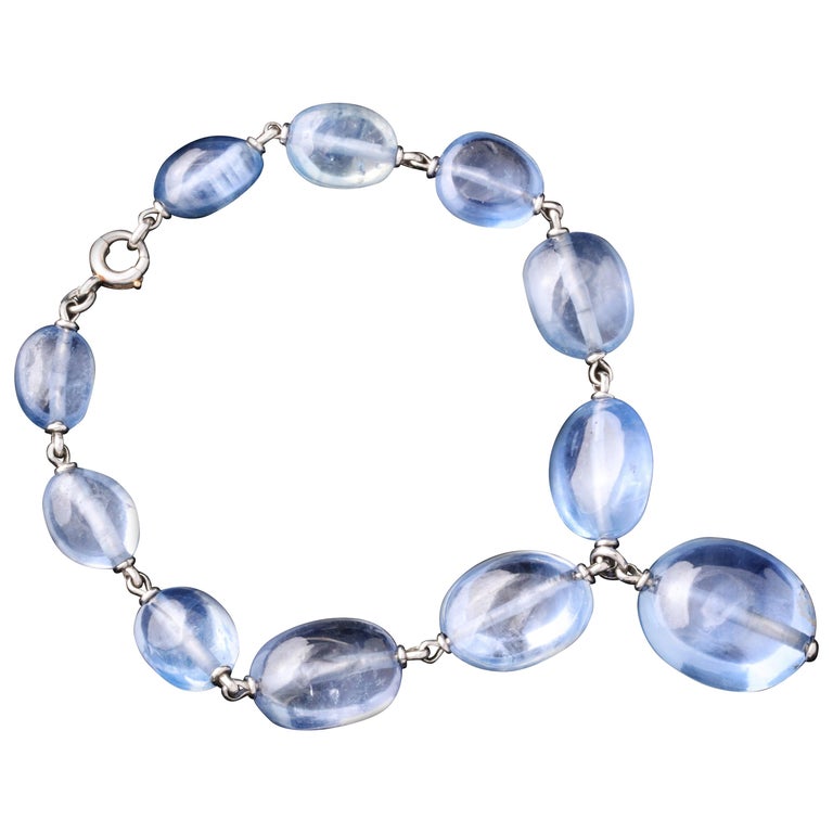 Suzanne Belperron Sapphire Bead Bracelet For Sale at 1stDibs | sapphire  beads bracelet, sapphire beaded bracelet, suzanne belperron jewelry