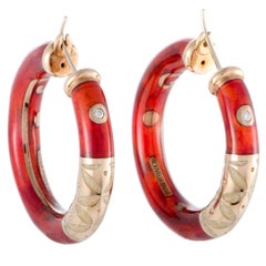 Nouvelle Bague Hammam Della Rosa Yellow Gold and Silver Diamond Earrings