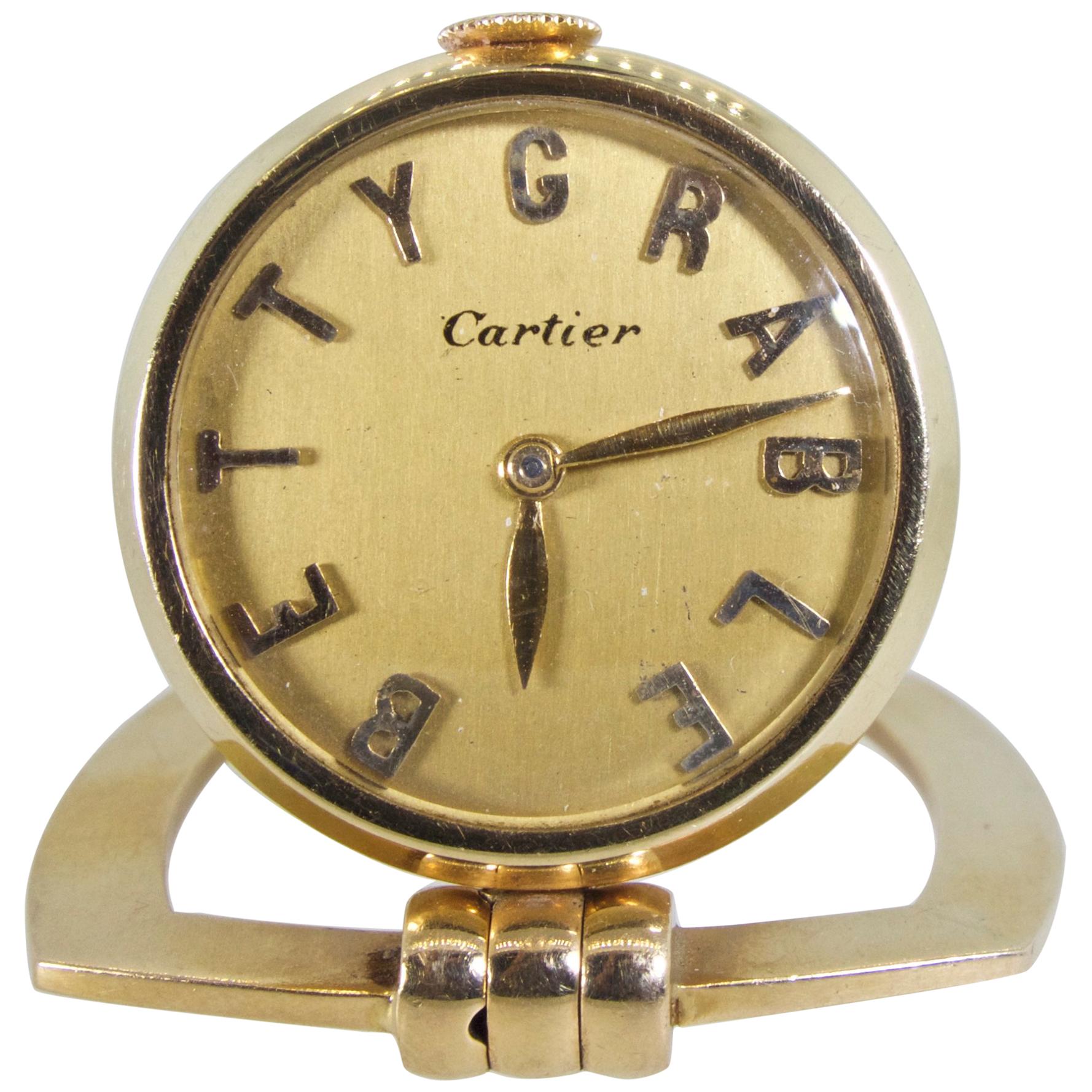 Cartier Watch with Betty Grable as Chapters, circa 1955