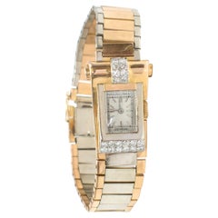 Vintage Patek Philippe 1940s Art Deco Solid Gold /Diamond Scroll Watch