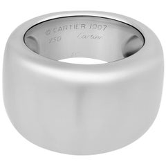 Cartier 18 Karat White Gold Nouvelle Vague Dome Ring