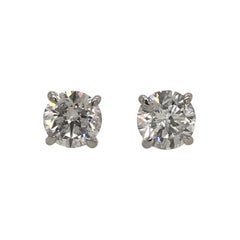 Diamond Stud Earrings 3.11 Carat G-H I1