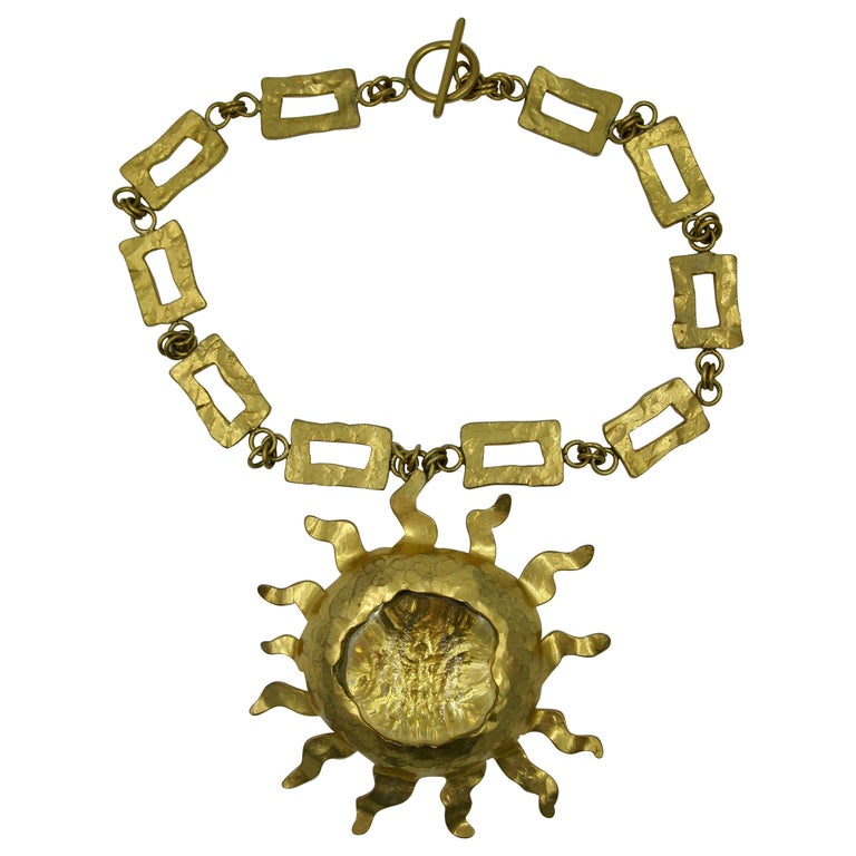 Sun necklace, originally made for Jessye Norman, 20th century, offered by Annas Antique Jewelry
