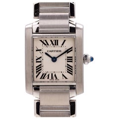 Cartier Ladies Tank Francaise Stainless Steel, circa 2000s