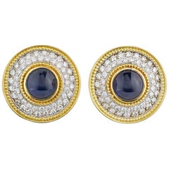 Theo Fennell Diamond and Sapphire Earrings