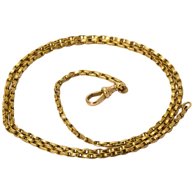 Victorian 9 Carat Gold Chain Necklace at 1stDibs 9 carat gold necklace, 9 carat gold chains, 9