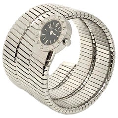 Bulgari Ladies Steel Serpenti Snake Bracelet Quartz Wristwatch