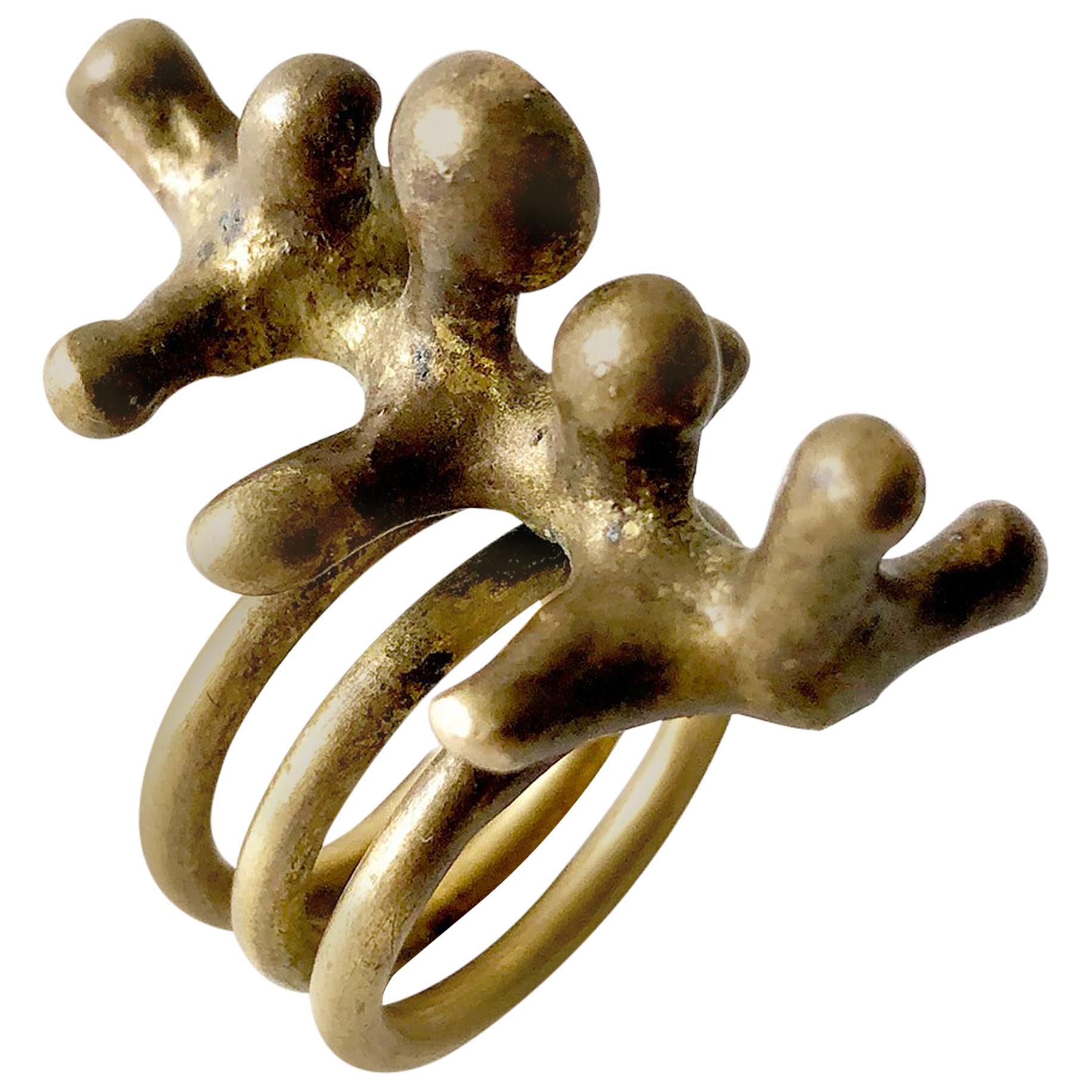Jack Boyd Bronze San Diego Modernist Spore Ring