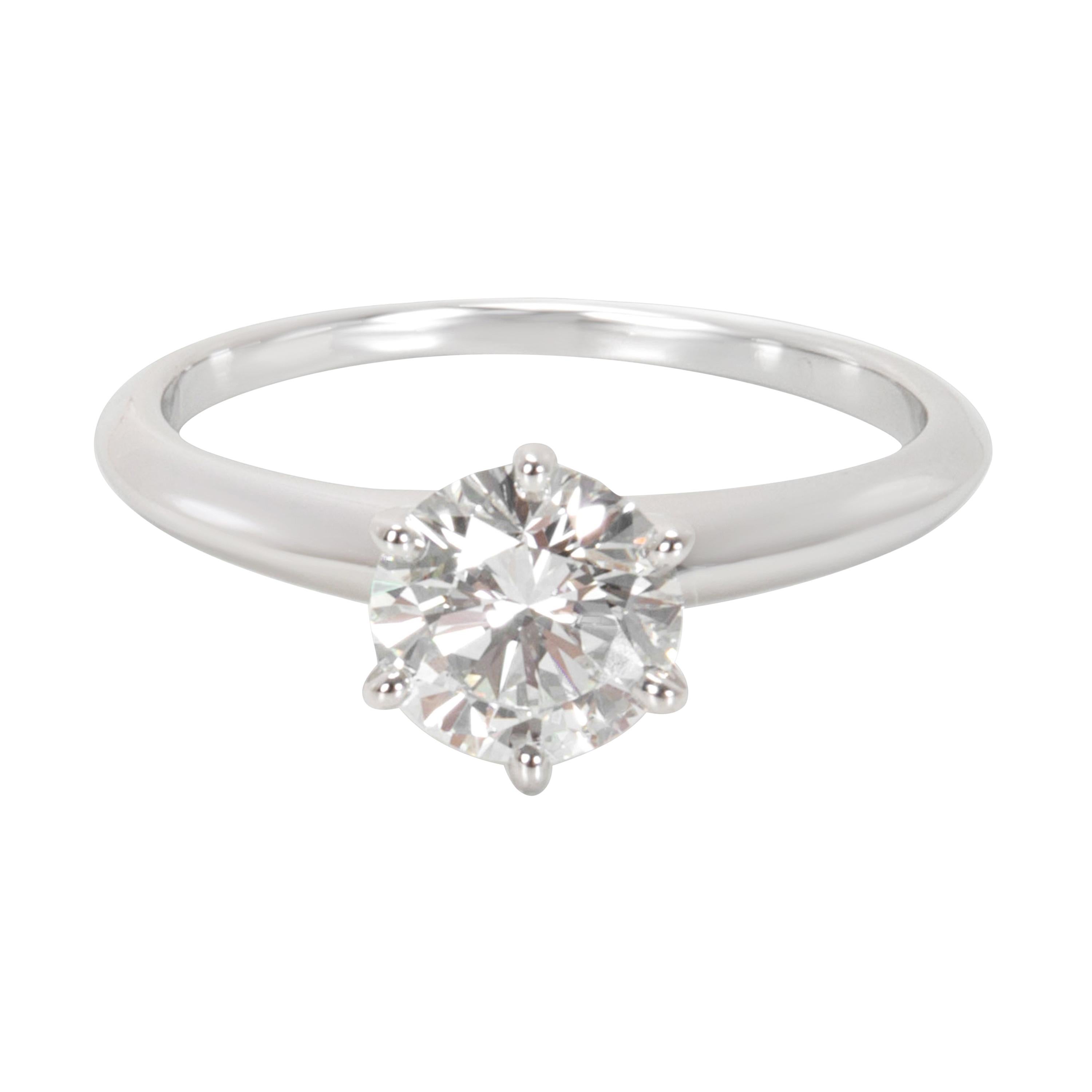 Tiffany & Co. Diamond Solitaire Engagement Ring in Platinum F/VS2 '1.27 Carat'