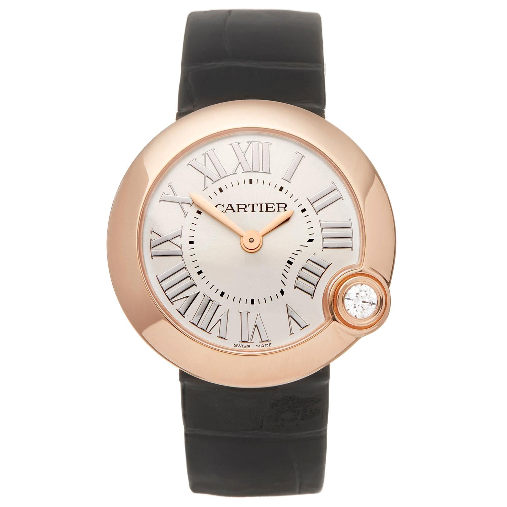 Cartier Ballon Blanc 18K Rose Gold 4171 or WGBL0003  Wristwatch