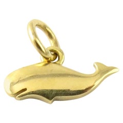 Vintage 18 Karat Yellow Gold Whale Charm