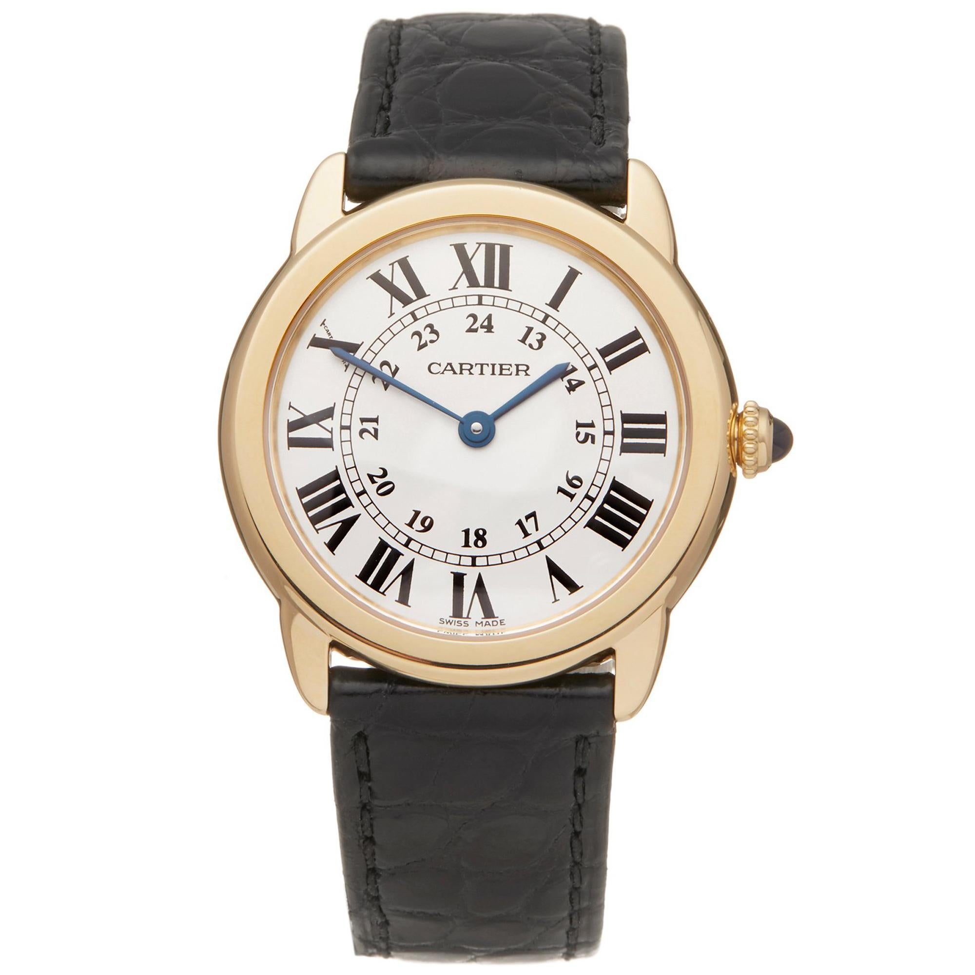 Cartier Ronde Solo 18K Yellow Gold W6700355 or 2987