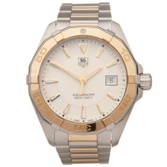 Tag Heuer Aquaracer Uhr aus Edelstahl und 18 Karat Gelbgold WAY1151.BD0912