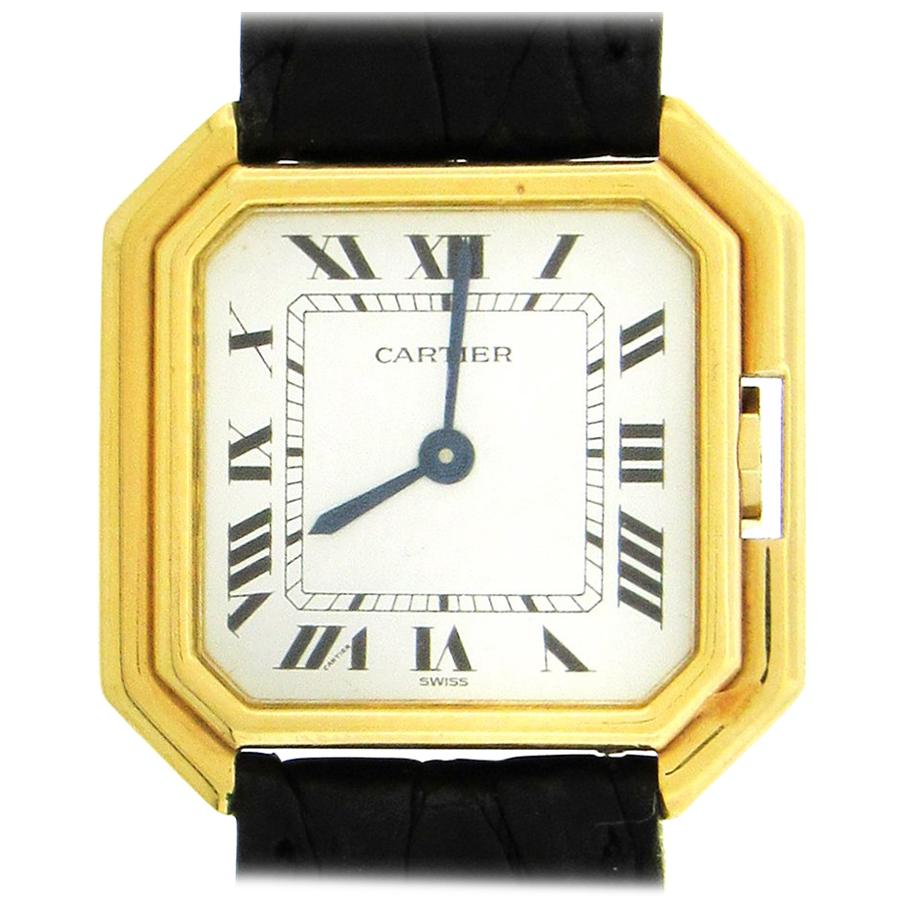 18K Gold Cartier Ceinture Wristwatch