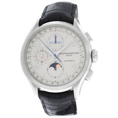 Mens Baume & Mercier Clifton MOA 10278 Steel Chrono Automatic Watch