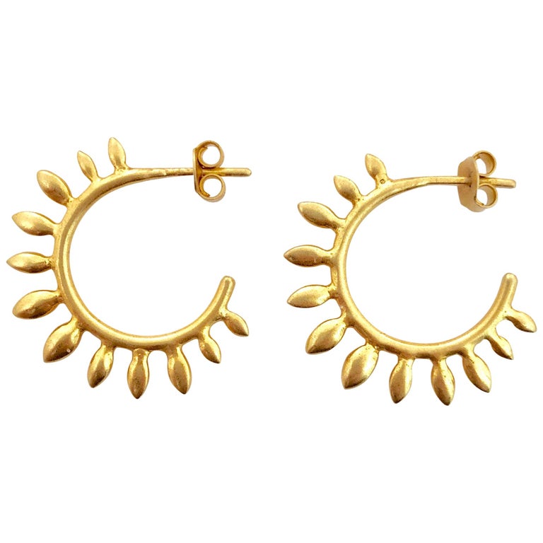 Gold Hoops by Lauren Harper For Sale at 1stDibs
