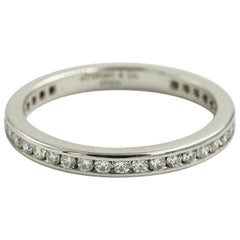 Tiffany & Co. Platinum Diamond Full Circle Eternity Wedding Band