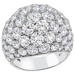 Grande bague en platine avec diamants de 10,48 carats