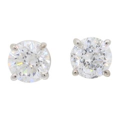 1.47 Carat Diamond Stud Earrings
