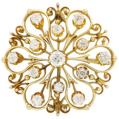 Estate Diamond Brooch