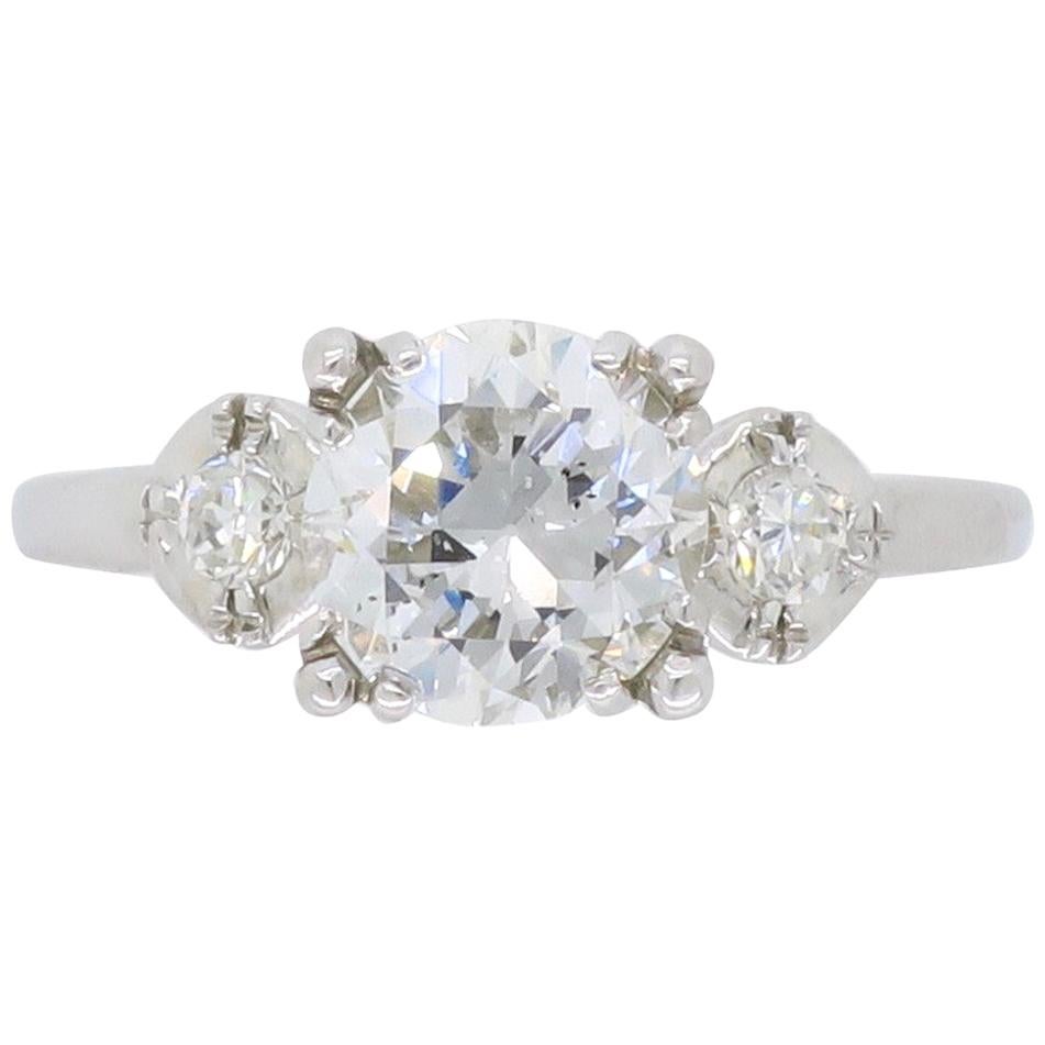 Vintage Diamond Three-Stone Diamond Ring