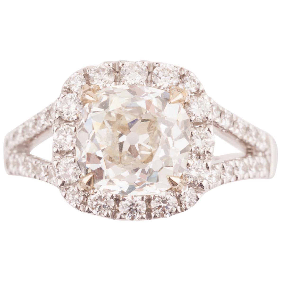 Certified 2.61 Carat Diamond Engagement Ring