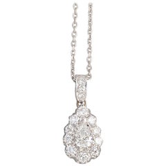 Gold and Diamonds French Pendant Necklace