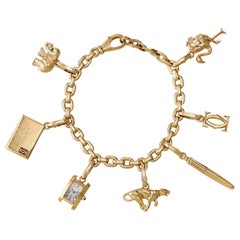 Vintage Cartier 18 Karat Gold Charm Bracelet