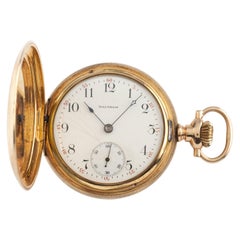 Waltham Full Hunter 14 Karat Gold Antique Pocket Watch Grade 620 15J 16S 1899