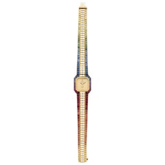 Used Rolex Yellow Gold Rainbow Diamond and Sapphire Watch