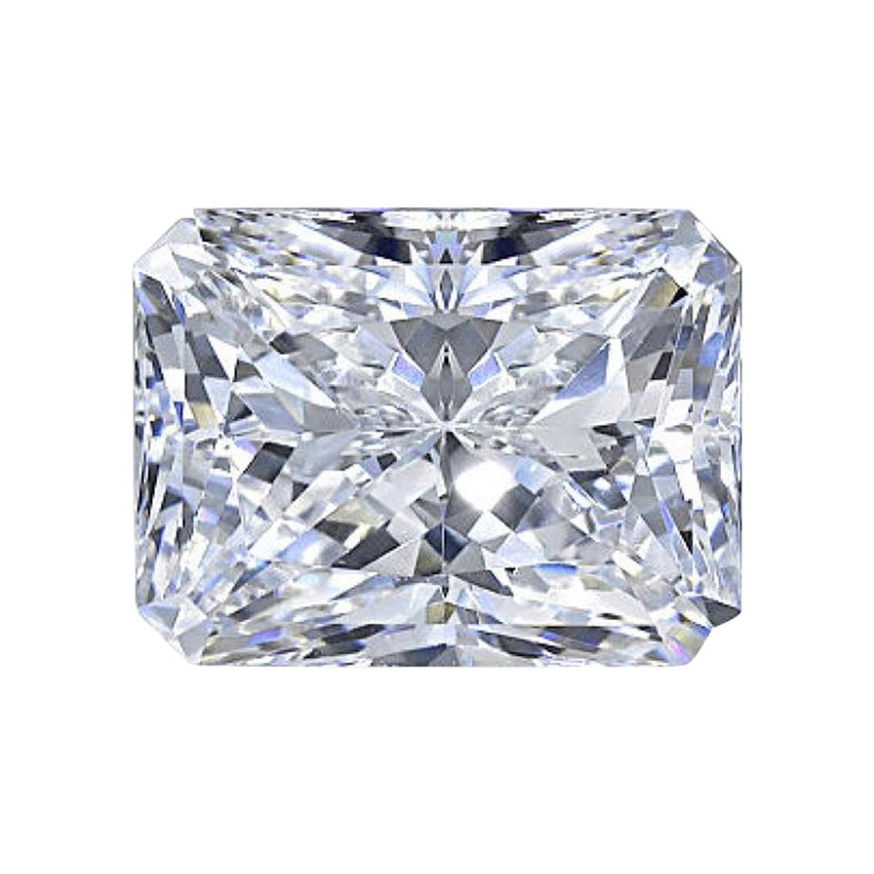 GIA Certified Radiant Cut Diamond 5.05 Carat F/VS2