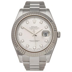 Rolex Datejust II 41 Stainless Steel and 18 Karat White Gold 116334 Wristwatch