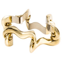 18K Two-Tone Gold Italian Bracelet