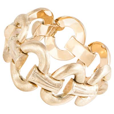 Cartier Maillon Panthère Five-Row Gold Link Bracelet with Diamonds For ...