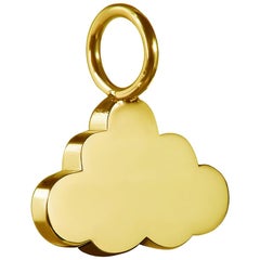 18 Carat Yellow Gold Vermeil Cloud Charm