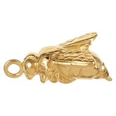 18ct Yellow Gold Vermeil Bee Charm