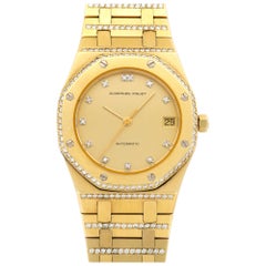 Vintage Audemars Piguet Yellow Gold Royal Oak Diamond Watch