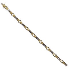 14 Karat 2-Tone Diamond Bracelet