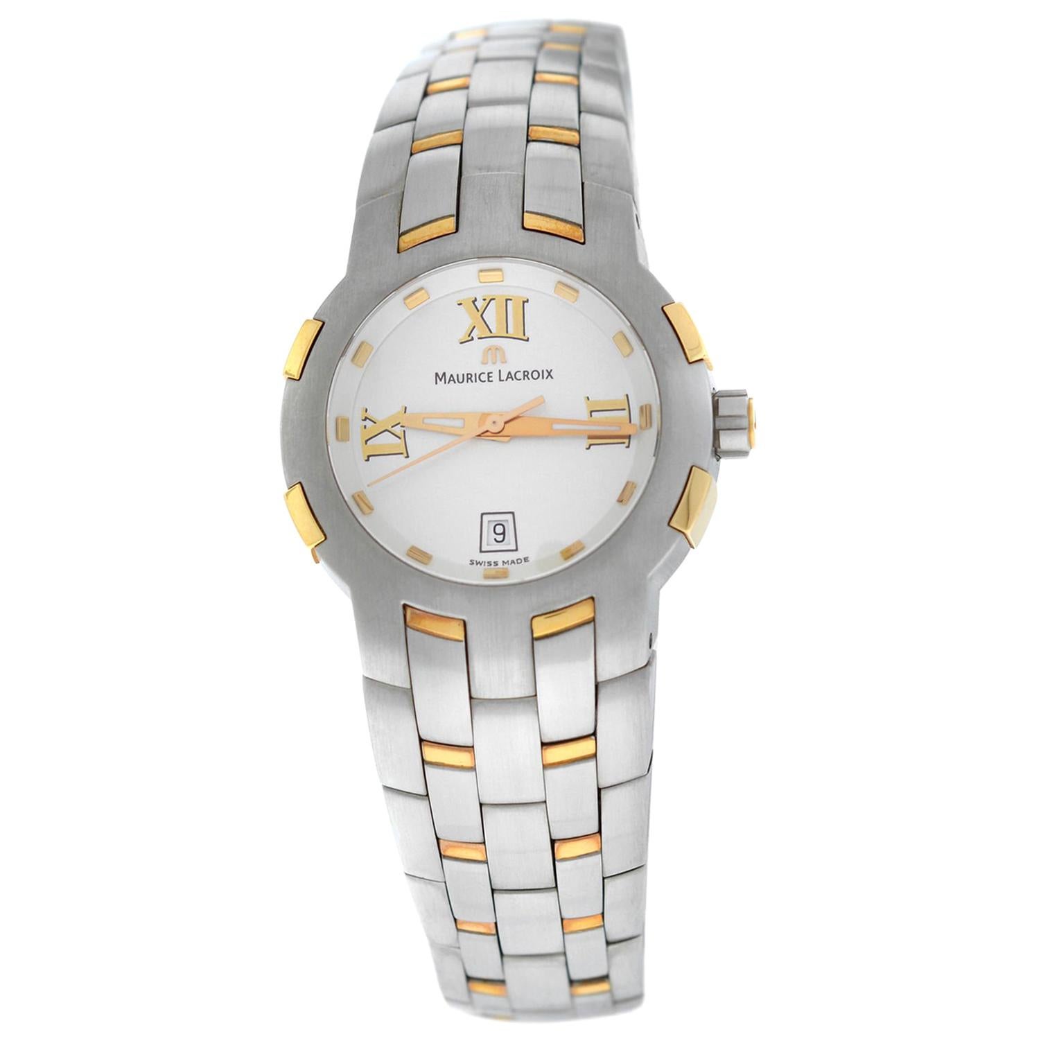 Maurice Lacroix Milestone MS1013-PS103-110 Steel Quartz Watch For Sale