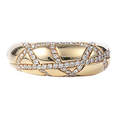 Chaumet 18 Karat Yellow Gold Diamonds Ring d1.30 Carat US5.25