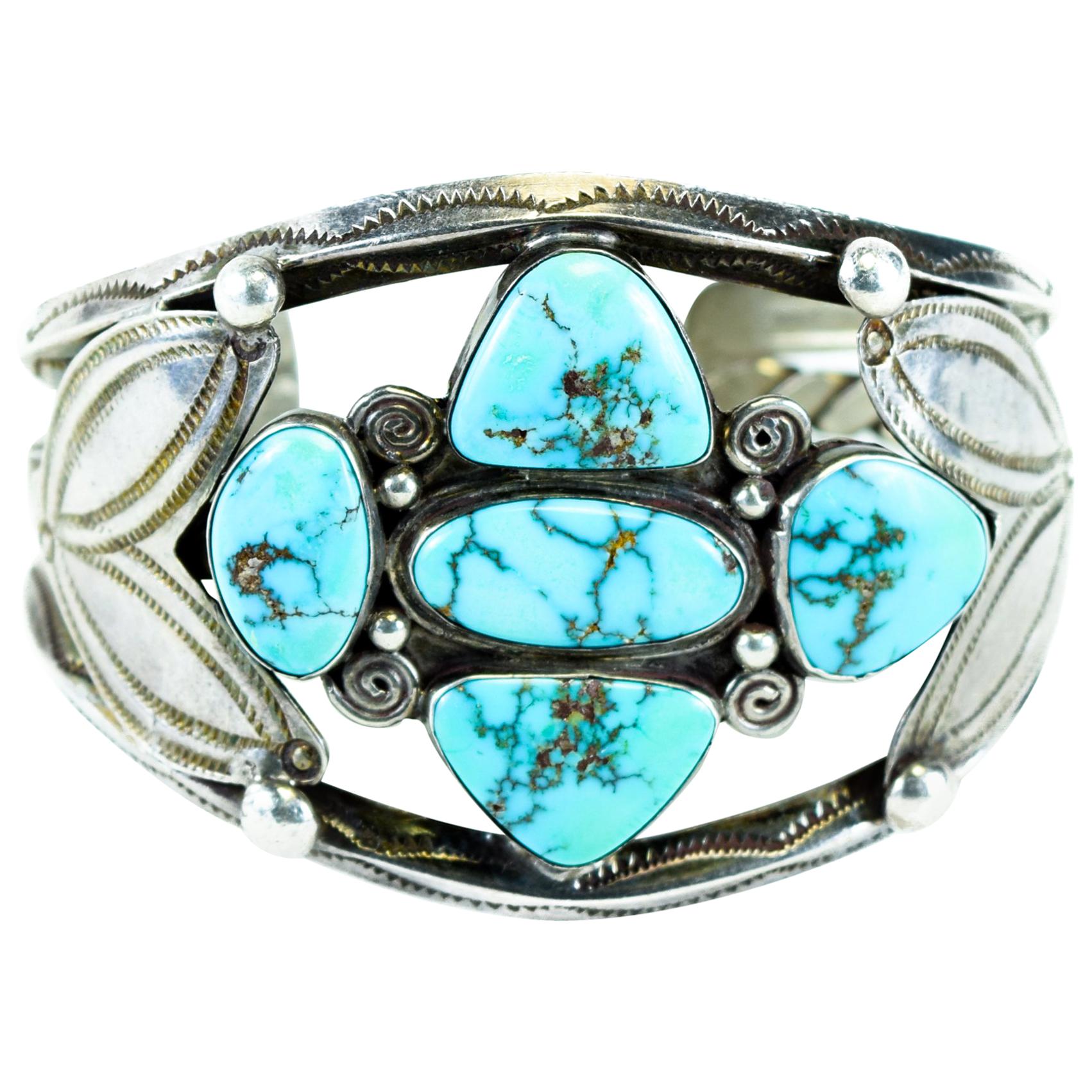 Navajo Morenci Turquoise Bracelet