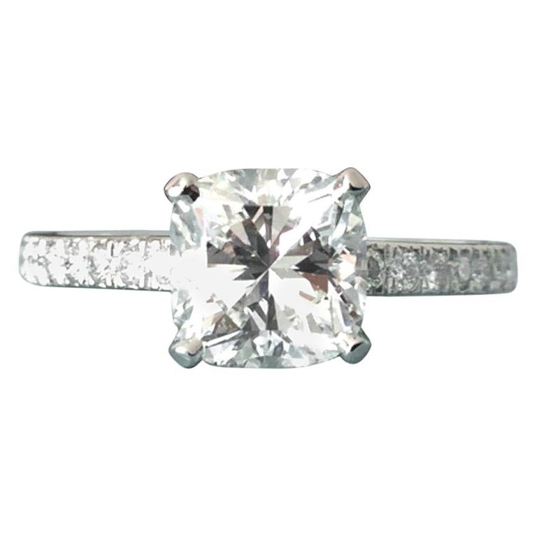 Tiffany and Co. Platinum Diamond 1.09 Carat NOVO Engagement Ring H VS2 ...
