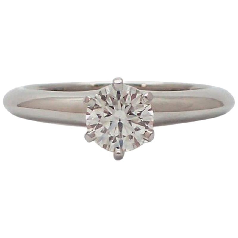 0.57 Carat Tiffany & Co. Solitaire Diamond Engagement Ring