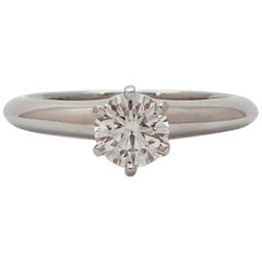 0.57 Carat Tiffany & Co. Solitaire Diamond Engagement Ring