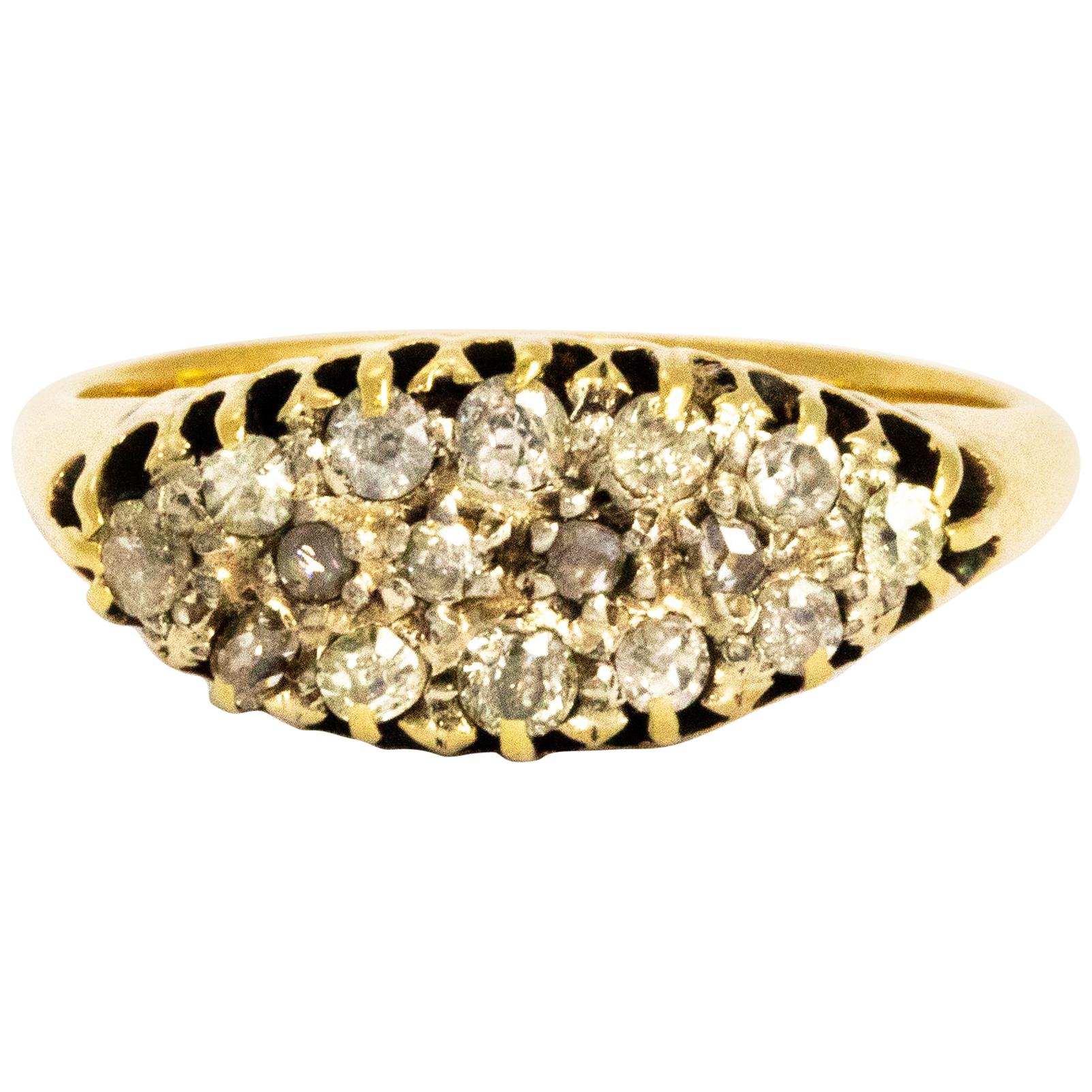 Edwardian Diamond and 18 Carat Gold Ring