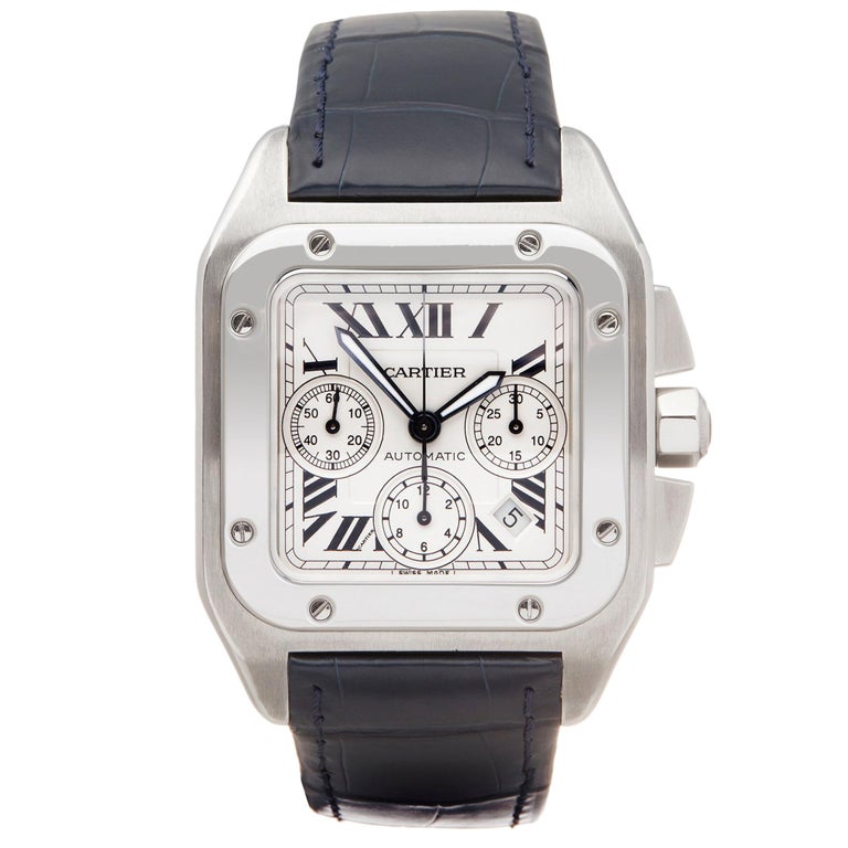 Cartier Santos 100 XL Chronograph Stainless Steel 2740 or W20090X8 at ...